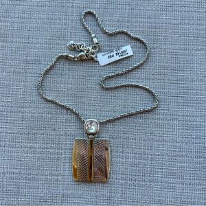 Brighton Silver and Gold Pendant Necklace